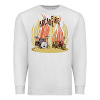 Oatmeal Heather the arcade fire Premium Sweatshirt - lanVoArt