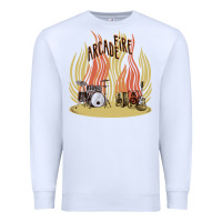White the arcade fire Premium Sweatshirt - lanVoArt
