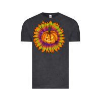 Vintage Black Halloween Sunflower Vintage Tee - RanaPortraitStore