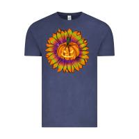 Vintage Denim Halloween Sunflower Vintage Tee - RanaPortraitStore