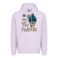 Lilac skull tis the season winter Premium Hoodie - FaDigitalArtStudio