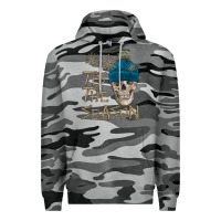 Slate Camo skull tis the season winter Premium Hoodie - FaDigitalArtStudio