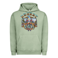 Pigment Oil Green desert vibes thunderbird Urban Hoodie - BarkalooDesign