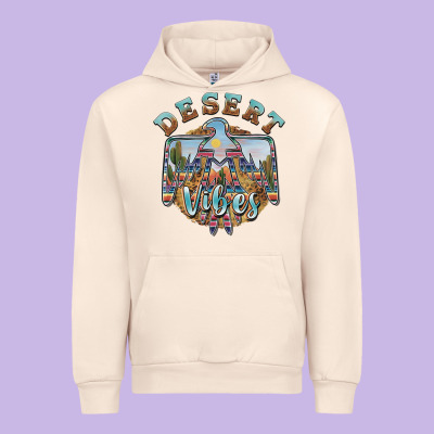 Desert Vibes Thunderbird Urban Hoodie Designed By Barkaloodesign