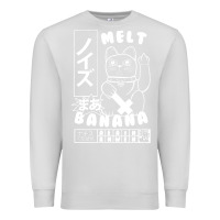 Dove Grey melt banana Premium Sweatshirt - lanVoArt