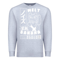 Heather Grey melt banana Premium Sweatshirt - lanVoArt