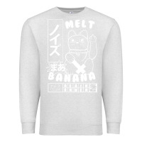 Oatmeal Heather melt banana Premium Sweatshirt - lanVoArt