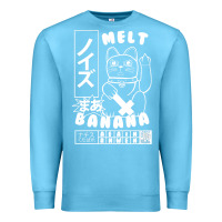 Ocean Blue melt banana Premium Sweatshirt - lanVoArt