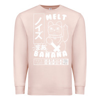 Pale Pink melt banana Premium Sweatshirt - lanVoArt