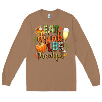 Toasted Coconut eat drink and be thankful Long Sleeve Tee - CowGirlArtShop