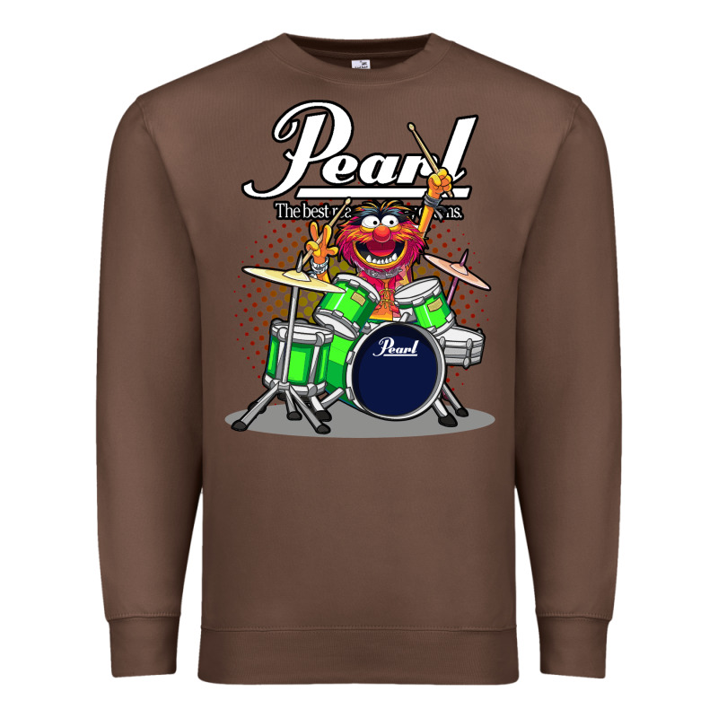 Animal Drummer Pearl Drums Premium Sweatshirt by lanVoArt | Teevron