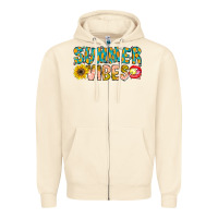 Sandshell Summer Vibes Zipper Hoodie - CowhideDigitalArt