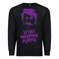 Black gogol bordello start wearing purple Premium Sweatshirt - lanVoArt