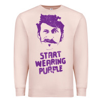 Pale Pink gogol bordello start wearing purple Premium Sweatshirt - lanVoArt
