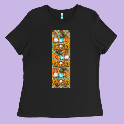 Fall Gnomes Pen Wrap Ladies Tee Designed By Artiststas