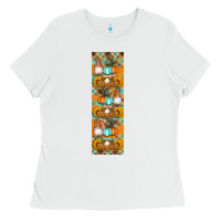 White fall gnomes pen wrap Ladies Tee - Artiststas