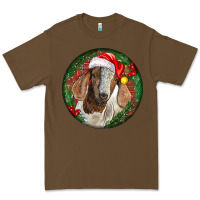 Cacao Boer Goat Christmas Premium Tee - LillyAllenDesigns