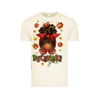 Vintage Arctic december girl christmas afro messy bun Vintage Tee - texasbilliewilder