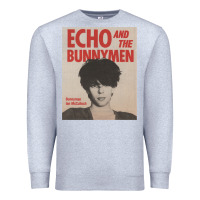 Heather Grey echo and the bunnymen Premium Sweatshirt - lanVoArt