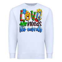 White love needs no words Premium Sweatshirt - Artiststas