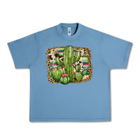 Pebble Blue serape cowhide cactus Urban Heavy Tee - JahusDesignShop