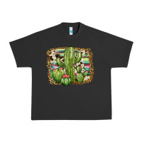 Pigment Black serape cowhide cactus Urban Heavy Tee - JahusDesignShop