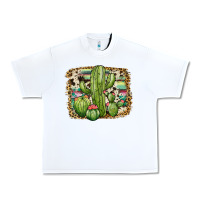 White serape cowhide cactus Urban Heavy Tee - JahusDesignShop