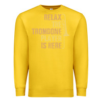 Lemon relax the trombone player is here gift trombone gifts Premium Sweatshirt - lanVoArt