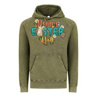 Vintage Olive Happy Easter y'all Easter Day Vintage Hoodie - HowdyJamesFarm