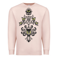 Pale Pink haunted mansion wallpaper Premium Sweatshirt - lanVoArt
