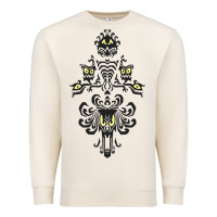Sandshell haunted mansion wallpaper Premium Sweatshirt - lanVoArt