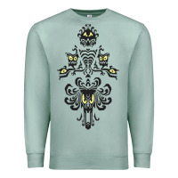 Seafoam haunted mansion wallpaper Premium Sweatshirt - lanVoArt