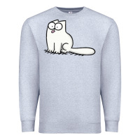 Heather Grey simon's cat 1 Premium Sweatshirt - lanVoArt