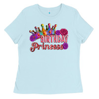 Baby Blue birthday princess Ladies Tee - Artiststas