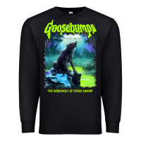 Black r.l. stine goosebumps nightmare halloween werewolf fever swamp essenti Premium Sweatshirt - lanVoArt