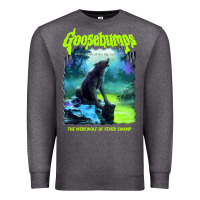 Charcoal Heather r.l. stine goosebumps nightmare halloween werewolf fever swamp essenti Premium Sweatshirt - lanVoArt