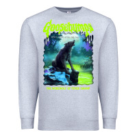 Heather Grey r.l. stine goosebumps nightmare halloween werewolf fever swamp essenti Premium Sweatshirt - lanVoArt