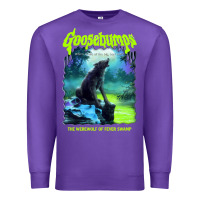 Purple r.l. stine goosebumps nightmare halloween werewolf fever swamp essenti Premium Sweatshirt - lanVoArt