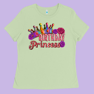 Birthday Princess Ladies Tee Designed By Artiststas
