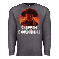 Charcoal Heather children of the corn halloween cornhole the kids' spooky horror movie Premium Sweatshirt - lanVoArt