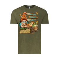 Vintage Olive Pumpkin patch hayrides and corn maze Vintage Tee - NancyCooperArtShop