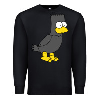 Black bart as edgar allen poe raven nevermore halloween Premium Sweatshirt - lanVoArt