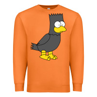 Carrot bart as edgar allen poe raven nevermore halloween Premium Sweatshirt - lanVoArt