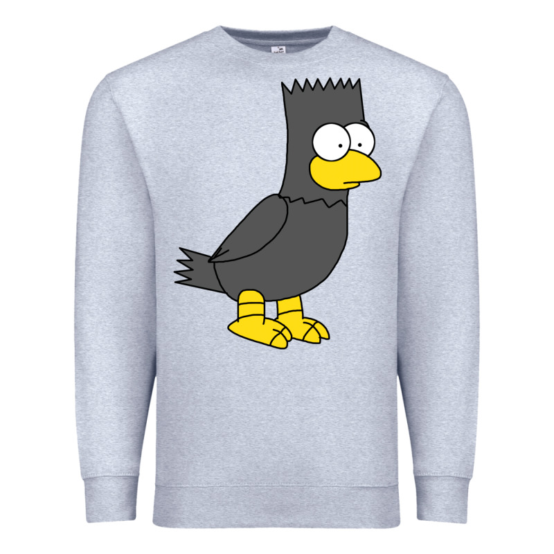 Bart As Edgar Allen Poe Raven Nevermore Halloween Premium Sweatshirt by lanVoArt | Teevron