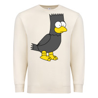 Sandshell bart as edgar allen poe raven nevermore halloween Premium Sweatshirt - lanVoArt