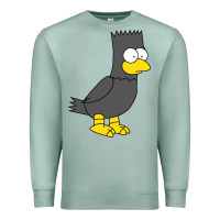Seafoam bart as edgar allen poe raven nevermore halloween Premium Sweatshirt - lanVoArt