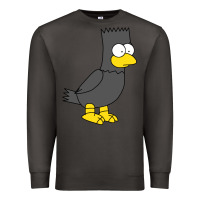 Smoke bart as edgar allen poe raven nevermore halloween Premium Sweatshirt - lanVoArt