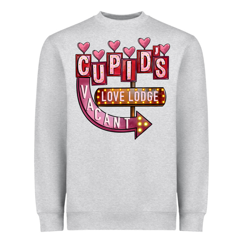 Valentines Day Cupid's Love Lodge Heavyweight Sweatshirt by FaDigitalArtStudio | Teevron