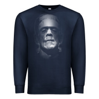 Navy frankenstein monster boris karloff face Premium Sweatshirt - lanVoArt