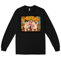 Black fall pigs Long Sleeve Tee - Jasminsmagicworld